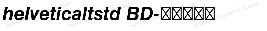 helveticaltstd BD字体转换